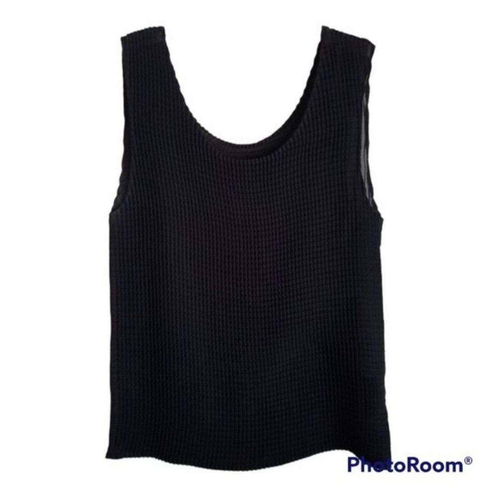 Black See-Through Sleeveless Camisole Size M